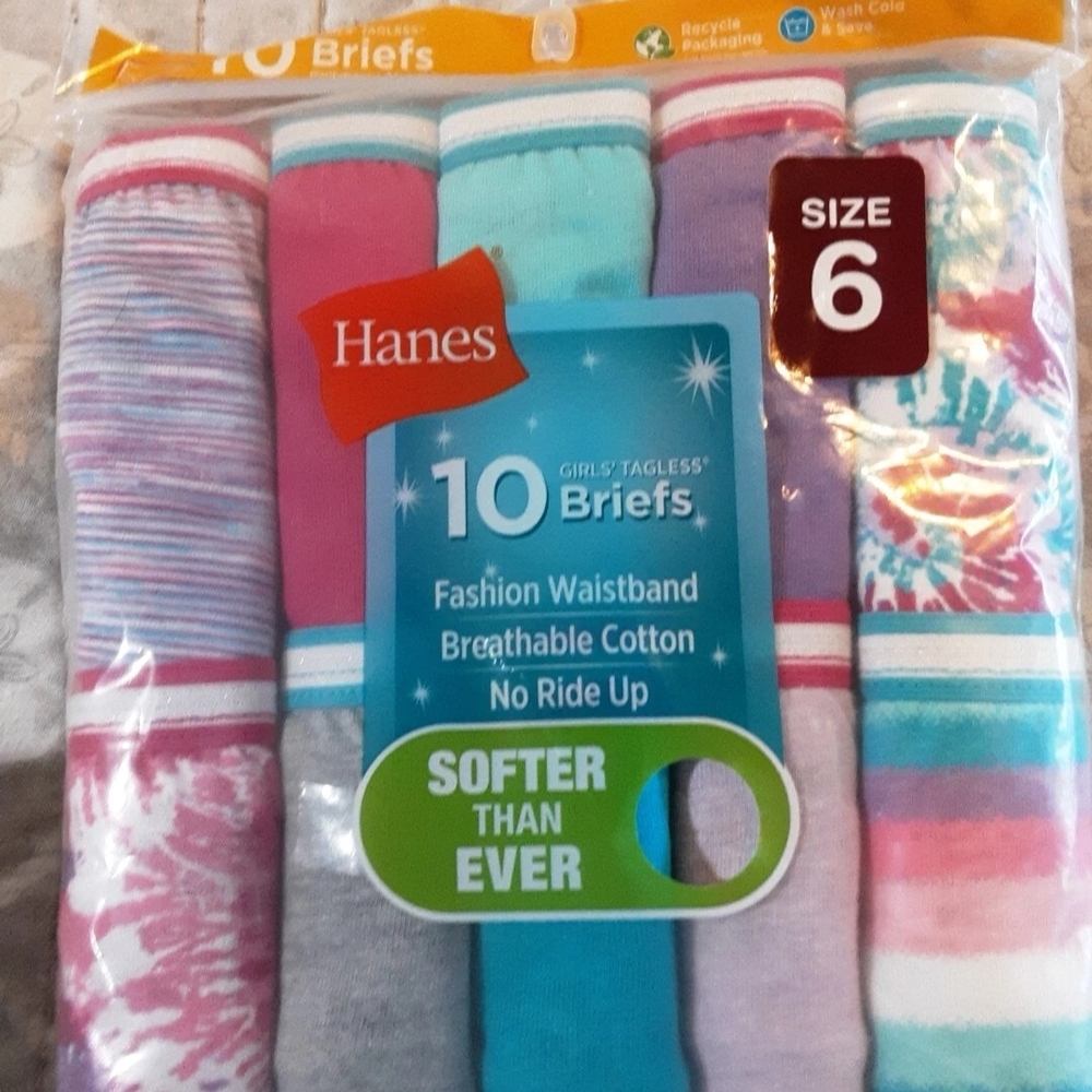 Hanes Cotton Bottoms Pink and Blue Soft Comfort